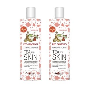 Lot 2x Look At Me Tea for Skin Red Ginseng Ampoule Toner 250ml K-Beauty NEW